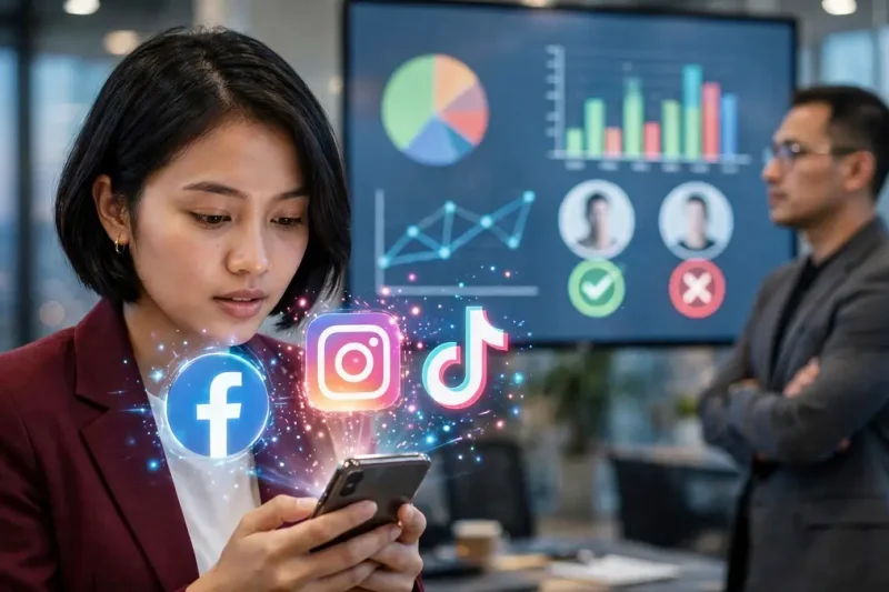 Facebook, Instagram, dan TikTok Milik Anda yang Mempengaruhi Rekrutmen