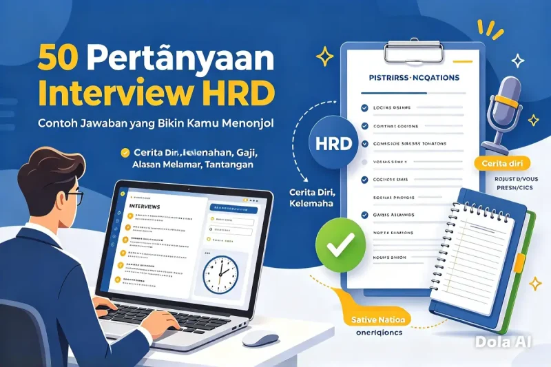 50 Pertanyaan Interview yang Sering Ditanyakan HRD Beserta Contoh Jawaban Terbaik