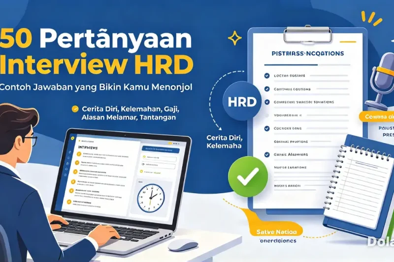 50 Pertanyaan Interview yang Sering Ditanyakan HRD Beserta Contoh Jawaban Terbaik