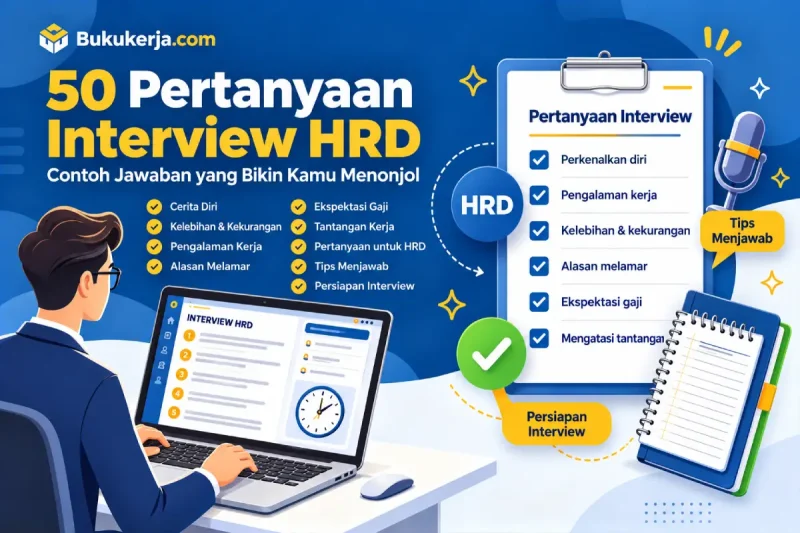 50 Pertanyaan Interview yang Sering Ditanyakan HRD Beserta Contoh Jawaban Terbaik