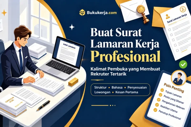 Buat Surat Lamaran Kerja Profesional Sesuai Posisi yang Kamu Lamar