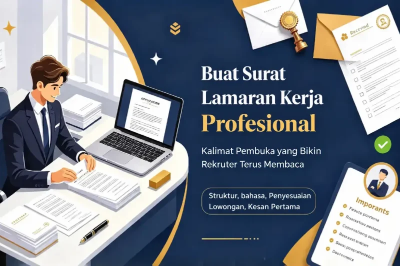 Buat Surat Lamaran Kerja Profesional Sesuai Posisi yang Kamu Lamar