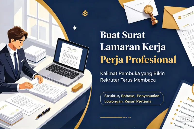 Buat Surat Lamaran Kerja Profesional Sesuai Posisi yang Kamu Lamar